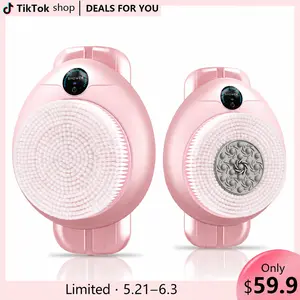 LIVEFULL Smart Wall-Mounted Exfoliating Brush – Electric Shower Back Scrubber with 3 Speeds & 360° Rotation, Rechargeable Hands-Free Body Brush for Deep Cleansing
