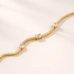 Tennis Birthstone Bracelet, Birthstone Customized Bracelet, Birthstone Personalized Bracelet, Tennis Diamond Bracelet, Moissanite Bracelet