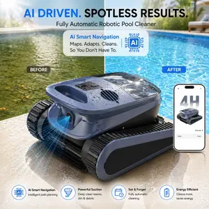 TideGlide Cordless Robotic Pool Cleaner – 2026 AI Upgrade, Fully Automatic, No Labor Cost, Hands-Free Pool Care for Inground Pools up to 2,150 Sq. Ft.