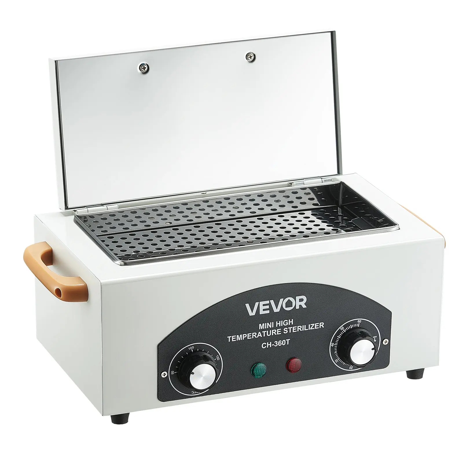 【DealsForYouDays】VEVOR High Temperature Autoclave Machine, 2L, 300W High Temperature Cleaner Machine Box with Adjustable Temperature and Time, Dry Heat Cabinet Nail Tool Cleaner for Labs, Home, Nail and Beauty Salons
