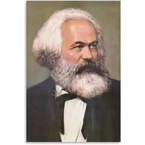 IVHFSDS Karl Marx Philosopher, Political Scientist Vintage Portrait Art Poster (1) Canvas Wall Art Poster for Bedroom Living Room Decor 12x18inch(30x45cm)