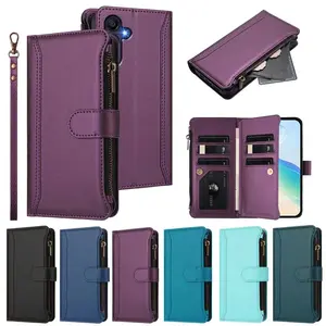 Zipper Doka Multi-Card Slots Case For Samsung Galaxy 26 25 24 23 22 21 ultra Wallet Flip Cover