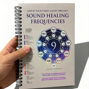 Sound Healing Frequency Notebook, Sol Frequency Chakra Guide, Spiral Bound Energy Boost Manual, Sound Healing + Chakra Balance Handbook, Workbook