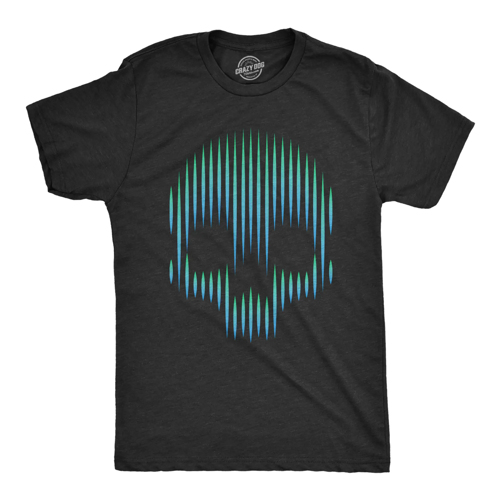 Mens Gradient Skull T Shirt Funny Dead Trippy Visual Effect Tee for Guys Mens Funny T Shirts Cool Vintage Fashion T-Shirt Gift Classic Menswear Funny Introvert Short Sleeve Novelty Tees for Guys Black -