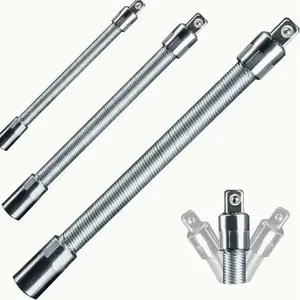 Flexible Socket Adapter, 1/4 Inch Extension Rod Ratchet Wrench Driver, Ideal for Electric Tools, Durable Multi-Functional Accessory, Ratchet Combination Wrenches, Wrench Extend Rod