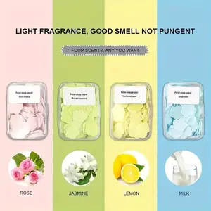 Unisex Adult Hand Wash Kit with Lemon Rose Milk Soap, Moisturizing Alcohol-Free Glycerine, Ideal for Travel Camping Hiking