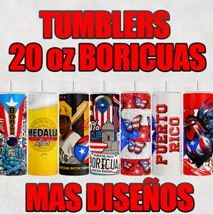 Boricua Tumbler 20oz, Puerto Rico Vasos 20oz