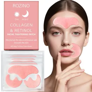 Rozino Collagen & Retinol Face Firming Patch, Deep Nourishing, Anti-Wrinkle, Multi-Area Care, Long-Lasting Skin Tightening
