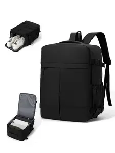 Travel Carry-On Backpack, Travel Essentials Bag, Airplane Approved Size, 40x30x20cm, Casual Fabric Material, Plain Pattern, All-Season Use, Large Capacity