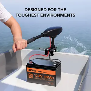 12V/24V/48V 100Ah LiFePO4 Battery | 12.8V/25.6V/51.2V Deep Cycle Lithium Battery with Smart BMS, Perfect for RV, Solar, Marine, Off-Grid, and Backup Power Systems