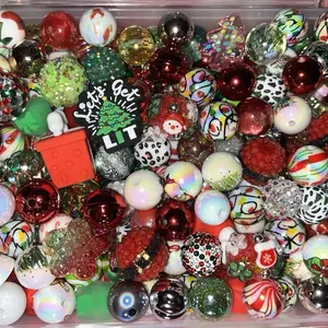 Let's Get Lit Christmas Bead Mix - Colorful Assorted Beads for Festive Decorations