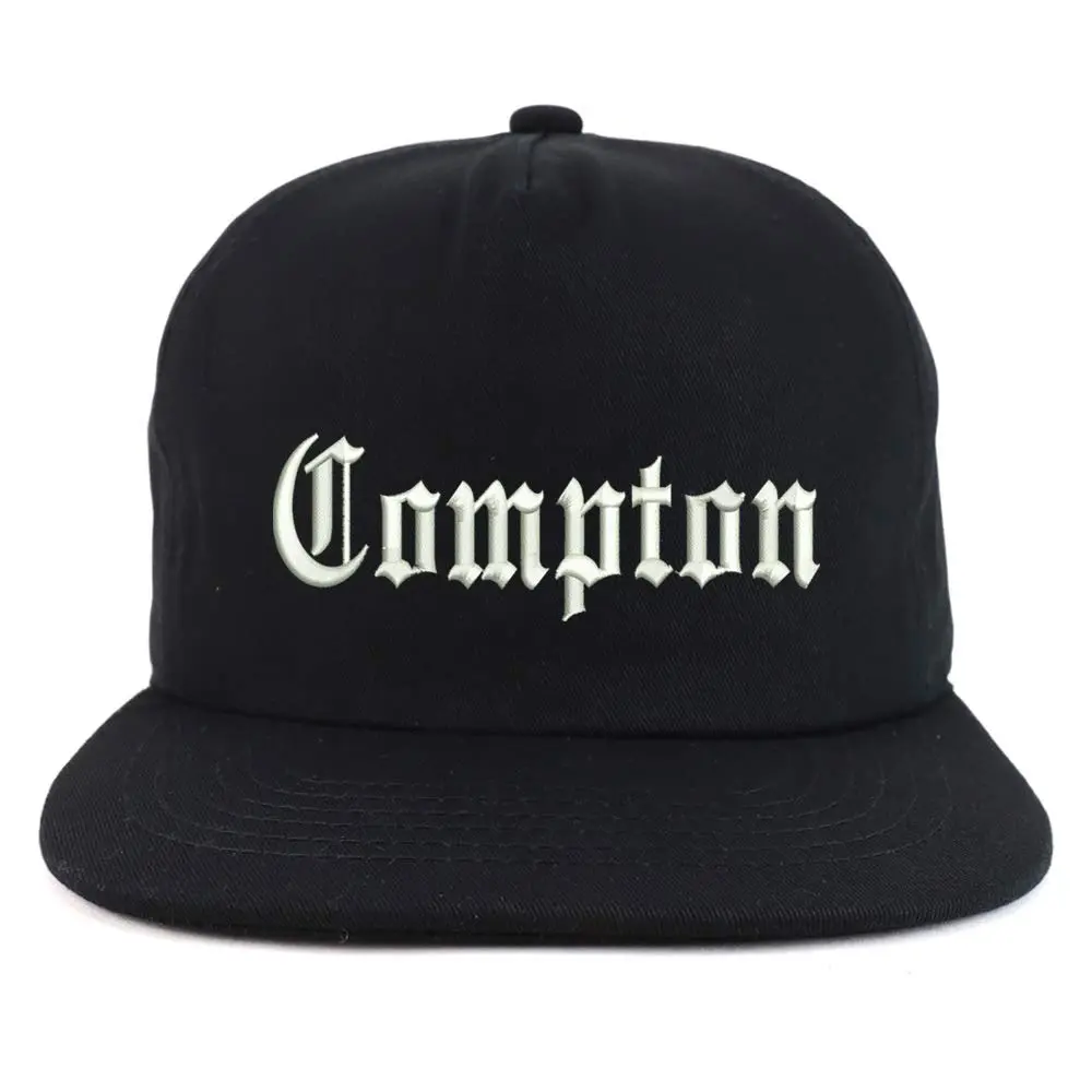 Trendy Apparel Shop Compton City Old English Unstructured 5 Panel Flatbill Cap