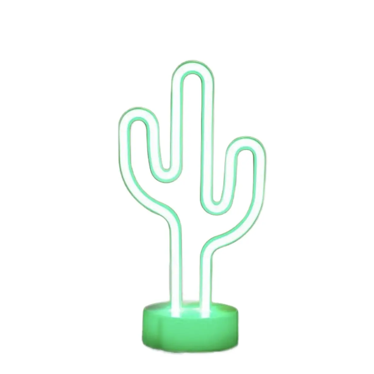 Neon Green Cactus Light for Decoration