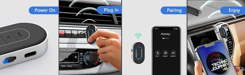 VANOTOM Aux Bluetooth 5.3 Adapter for Car, Bluetooth Car Adapter 3.5mm Aux Input, Aux to Bluetooth for Car/Home Stereo/Wired Headphones/Speaker
