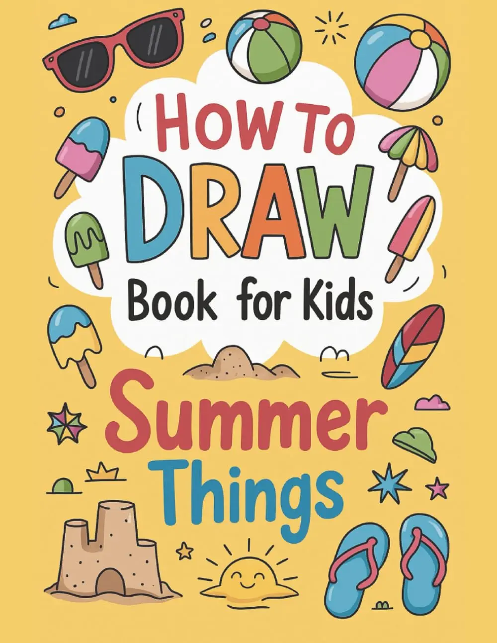 How to Draw Summer Things: Book for Kids to Spark Creativity with 30 drawings ofSummer Stuff