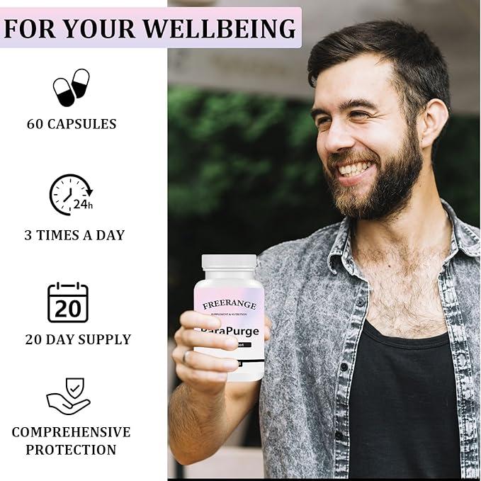 Parapurge Gut Cleanse - Parapurge Gut and Colon Support Supplement, Parapurge Cleanse Capsules for Colon & Gut Health, Non-GMO Formula for Women & Men, 60 Capsules Healthcare Natural Fitness Dietary Parapurge Gut Cleanse - Parapurge Gut and Colon Support Supplement, Parapurge Cleanse Capsules for Colon & Gut Health, Non-GMO Formula for Women & Men, 60 Capsules Healthcare Natural Fitness Dietary