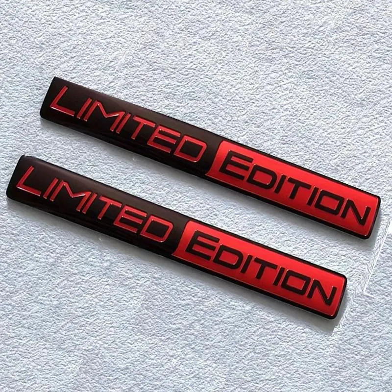 2PCS  Emblem 3D Metal Badges Decal Sticker Auto Racing Sport Emblem for Rear Trunk Side Fender Car Motorcycle