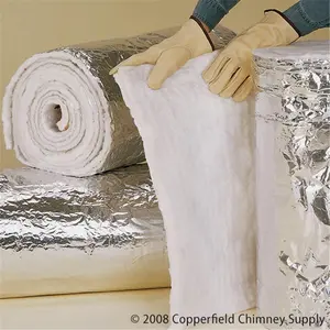212 MAIN Foil-Face Flexible Wrap Chimney Insulation, 1/4 x 24 x 25 Dims, 2mil Thick Wrapping Protective Cover for HomeSaver Applications