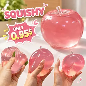 【Massive Markdown】Squishy Apple Slow Rising Fruit Squishies, Apple Fruit Slow Rising Soft Toy Stress Relieve Gift, Safe Flexible Toy for All Ages, Durable Compact Desk Fidget