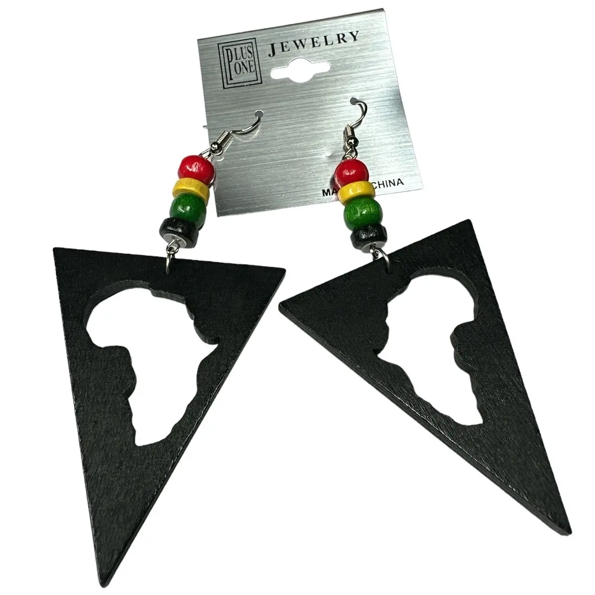 Triangle Ehtnic Beaded Female Wood Fashion Earrings