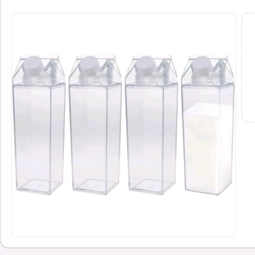 Acrylic Milk Carton Water Bottle tumbler cup tumblers drinkware