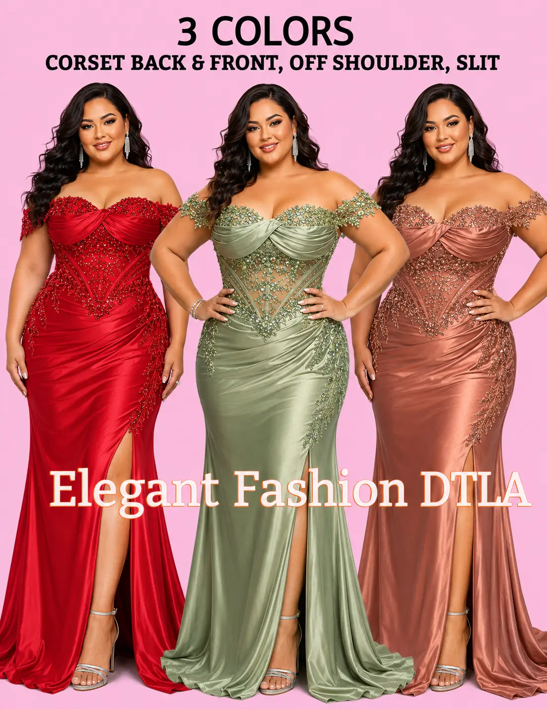 (SIZE 2-16)✨ Elegant Fashion✨3 COLORS