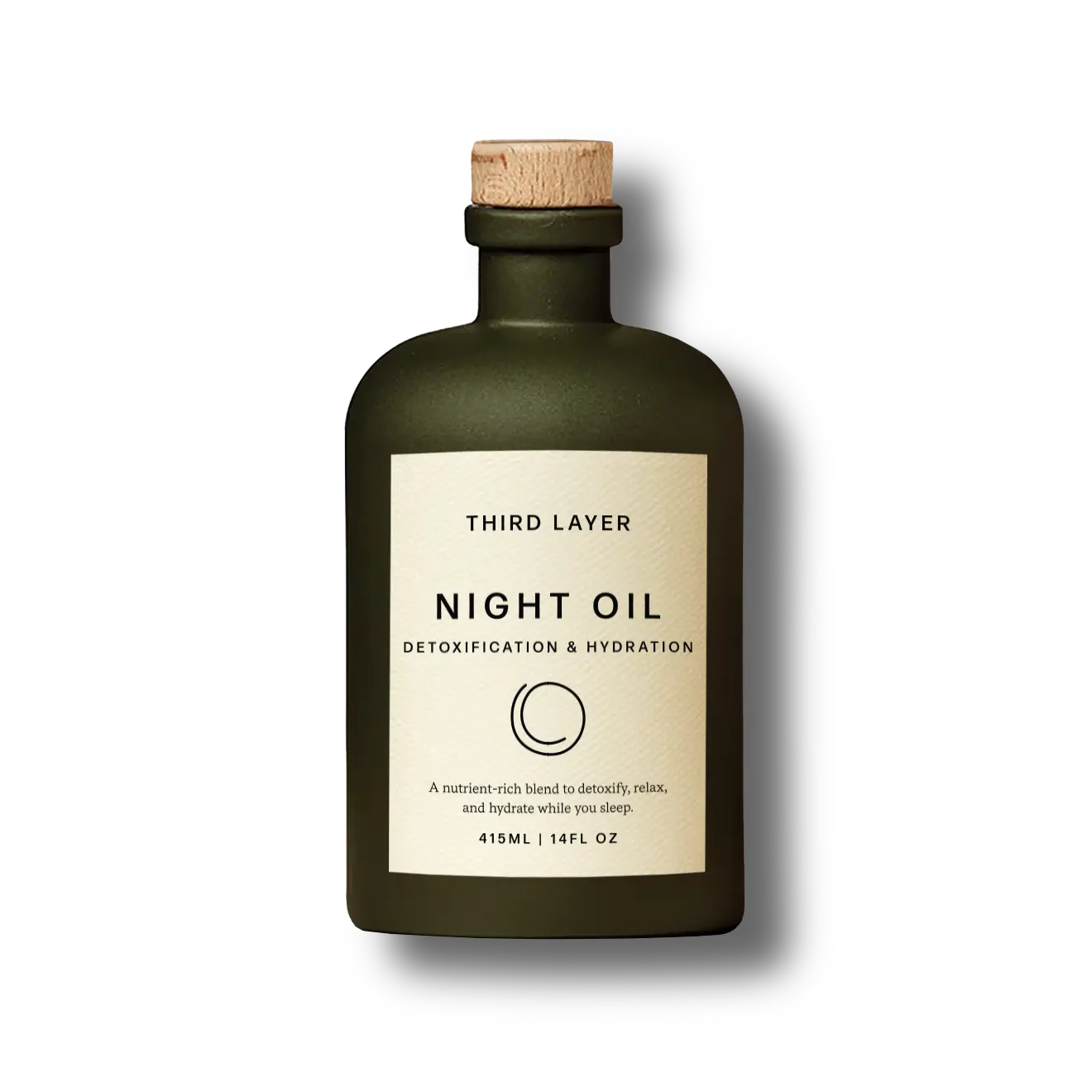 Third Layer Night Oil – 100% Organic Cold-Pressed, Hexane-Free, Extra Virgin Castor Oil with Magnesium & Frankincense, Body Serum for Skin Hydration & Evening Self-Care (14 fl oz)