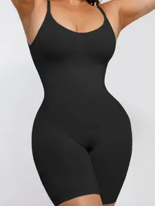 Seamless Scultp Covered Open-Back Boxer With Covered Chest Modern Versatile Comfortable Clothing