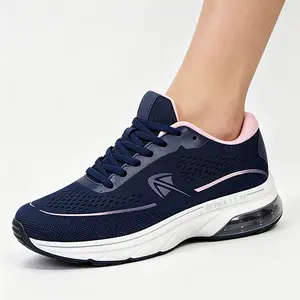 Women’s Wide Toe Box Walking Shoes – Arch Support Air Cushion Sneakers for Plantar Fasciitis & Foot Pain Relief