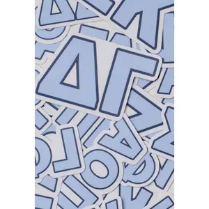 Blue Greek Letter Sorority Sticker 3 Inch Individual Sticker for Sorority Lovers