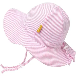 Baby Girl UPF 50+ Sun Protection Bucket Hat, Wide Brim Adjustable Design, Breathable Lightweight Toddler Outdoor Beach Hat