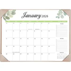 Desk Calendar 2026-2027 with Desk Mat – 22" x 17" Large Desk Pad Calendar Runs from January 2026 to June 2027, Office Supplies Desktop Monthly Calendar for Home & Office