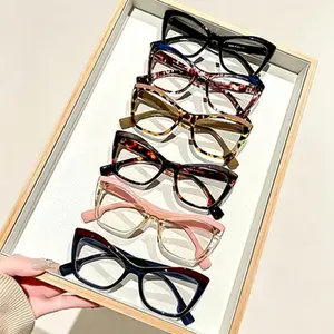 Women Cat Eye Blue Light Blocking Glasses Retro Tortoiseshell Full Rim PC Frame Computer Eyewear Fashion Glasses for Office Work Screen Time Reading and Daily Use tiktokshopspringglowup