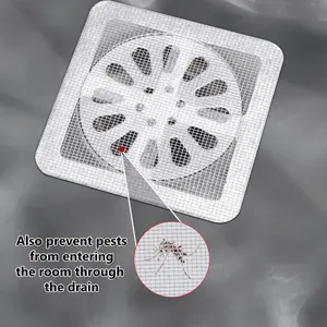 30-Piece Bathroom Hair Filter Mesh, Self-Adhesive Kitchen Drain Cover, Anti-Clog Kitchen Sink Filter, Pest Prevention