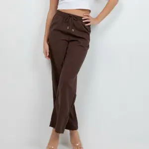 Relaxed Fit Linen Pants (brown)