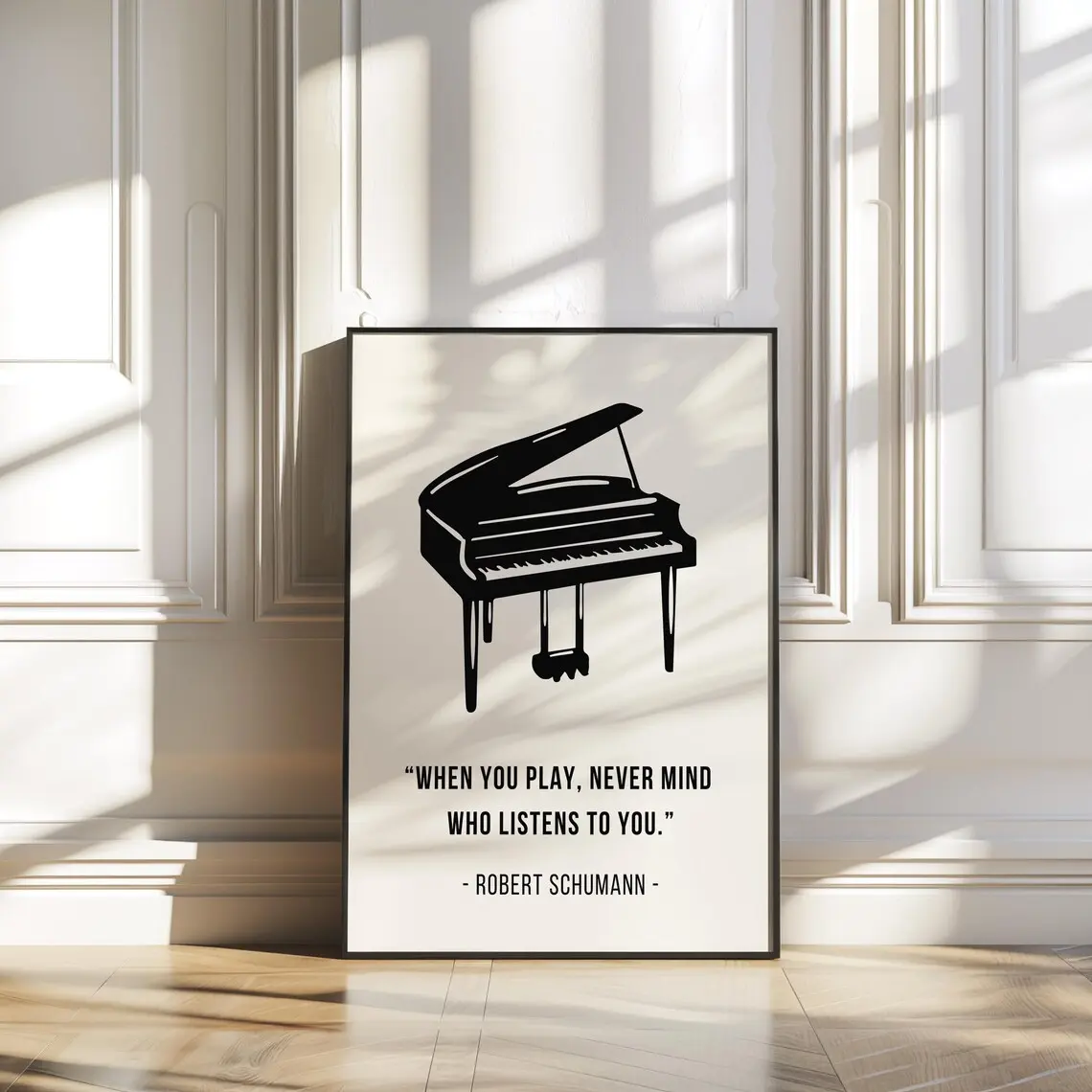 Piano Print, Piano Poster, Gift For Pianist, Pianist Wall Art, Music Wall Art, Inspiration Quote, Music Room Decor, Music Poster