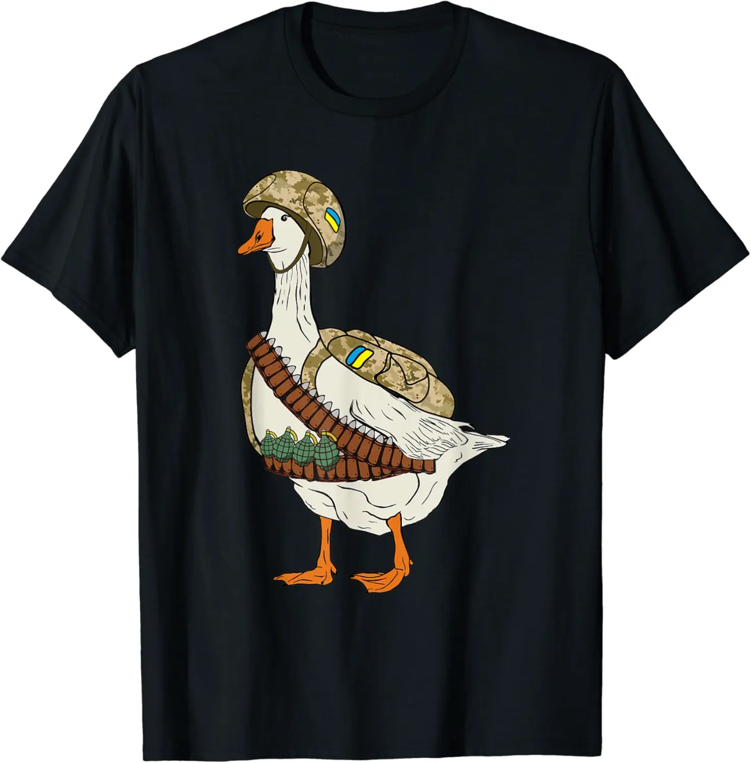 Ukrainian military goose combat solder funny Russian joke T-Shirt - Terrancecar Shop 50B09W99Q79M