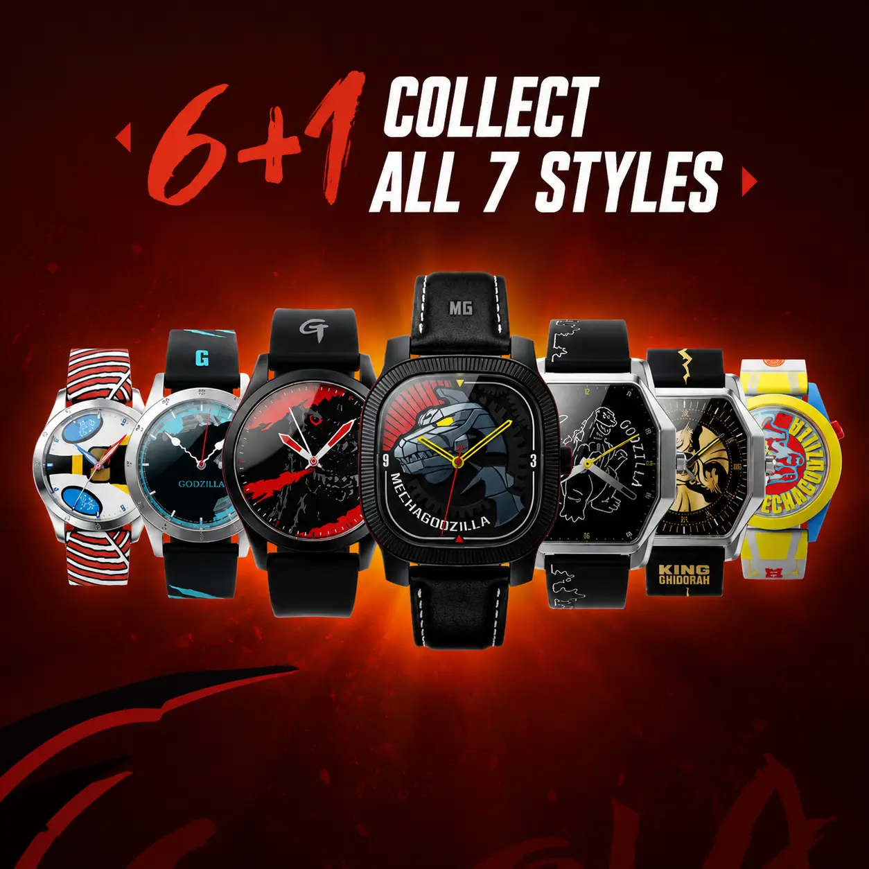 Godzilla WEART Art Designed Wristwatch Collection Blind Box Viral Aesthetic Daily Matching Jewelry Nice Birthday Festival Surprise Gift For Girls & Boys, Back To School
