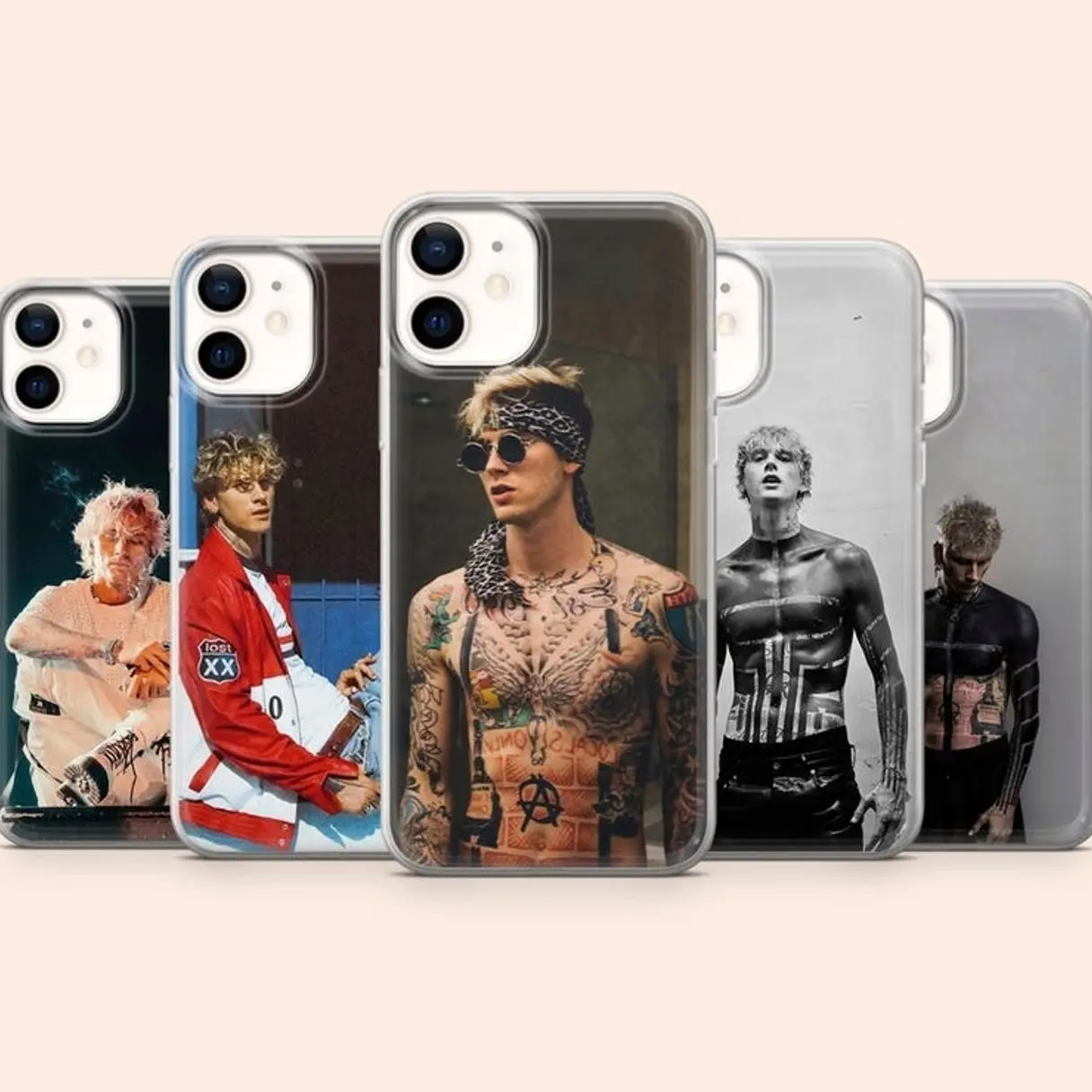 Machine Gun Kelly Phone Case MGK Singer Compatible with iPhone 17, 16, 15, 14, 13, 12, 11, X & Galaxy.
