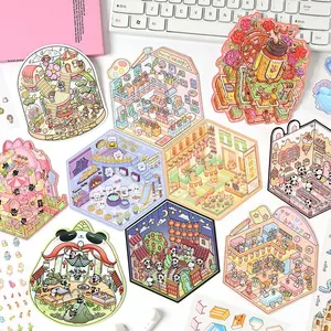 Cartoon Pattern Sticker, 168 Sheets/set DIY Decorative Sticker, DIY Decals for Water Bottle, Laptop, Phone Case, Sticker Packs