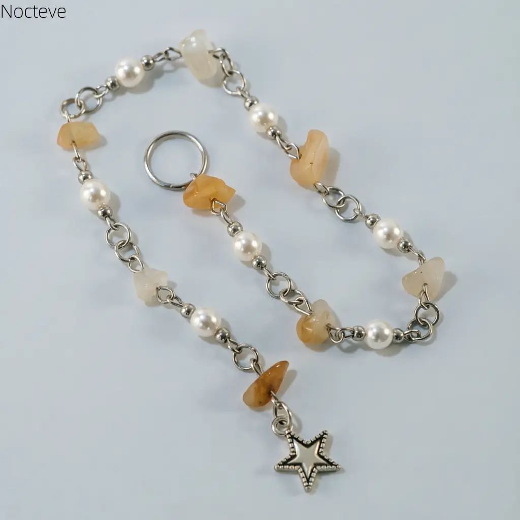 Boho Beach Hair Accessories for Women, Long Tassel Chain Hair Ornaments with Natural Conch, Shell & Irregular Chip Stone, Bohemian Summer Seaside Styling Hair Jewelry for Vacation Travel