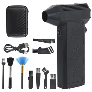 Adjustable Speed Electric Blower Powerful 130000RPM Wireless Air Duster – Adjustable Speed Electric Blower – 9 Brushes, Storage Box – Rechargeable Mini Cleaner for Keyboard, Computer, Car, Home