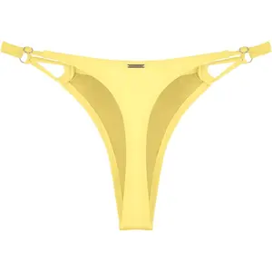 Women's Low Rise Sexy Thong Bikini Bottom - Adjustable High Leg Swimsuit Bottoms