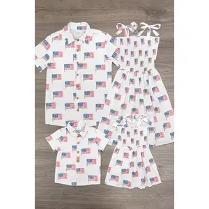 White American Flag Family Set