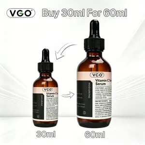 【Buy 30ml VC Serum Get 1 60ml Free】VGO Vitamin C Facial Serum Essence - Radiant & Gentle Cleanser for All Skin Types - 30ml/60ml - Moisturizing & Comforting Daily Skincare Solution Moisture Cleansing Hydrate Hydrating