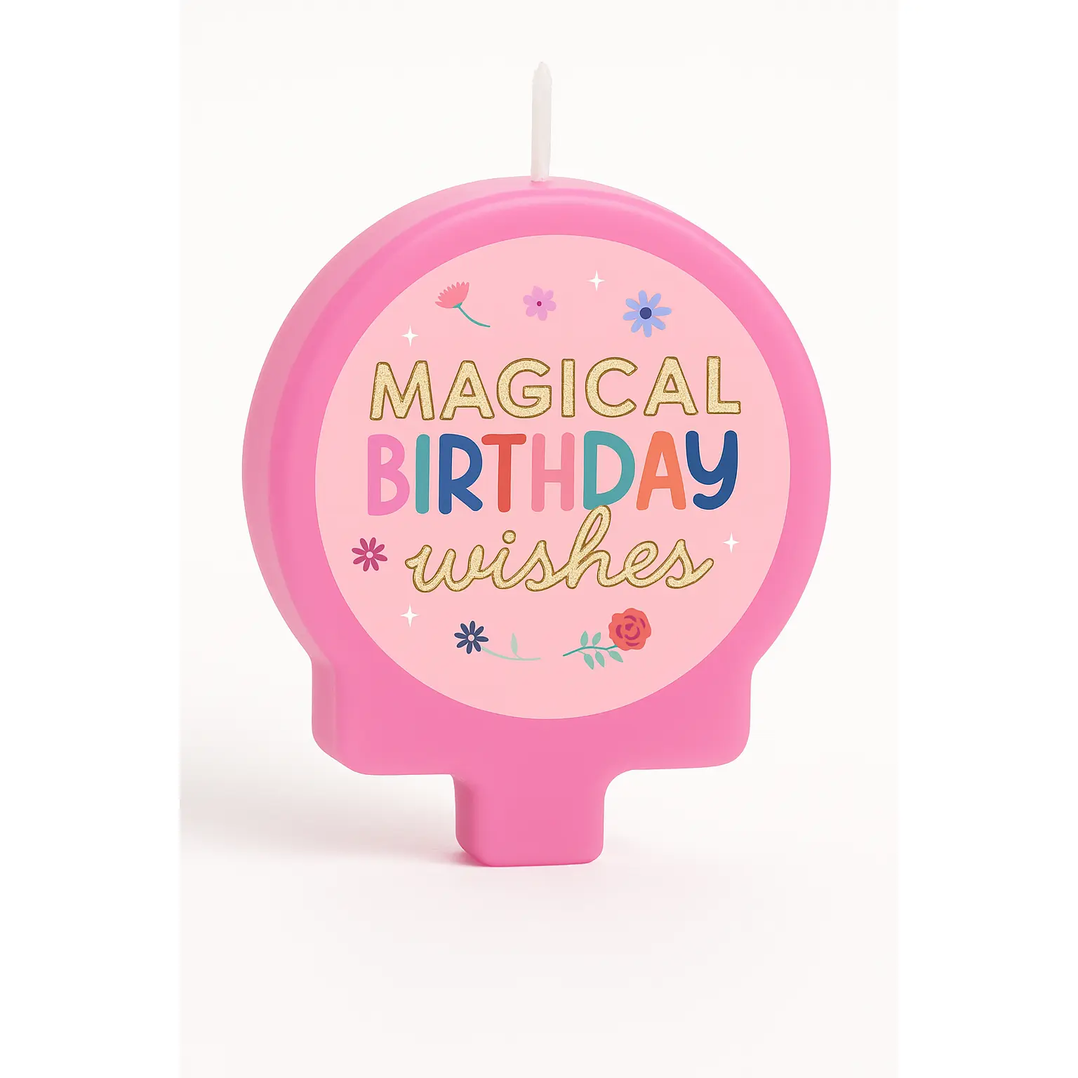 Unicorn Wishes Molded Birthday Candle