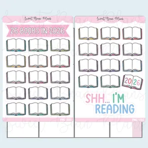 26 Books in 2026 Planner Sticker | Fnc 1353-54
