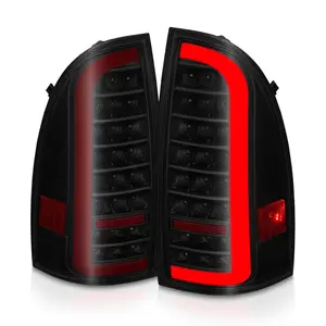 TOYOTA TACOMA 05-15 FULL LED BAR STYLE TAIL LIGHTS BLACK SMOKE LENS W/ SEQUENTIAL SIGNAL