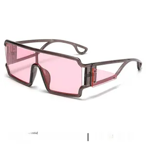 Avant-garde one-piece square sunglasses