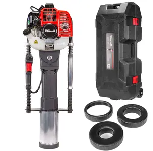 XtremepowerUS Gas-Powered Fence T-Post Driver Engine Gasoline Pile CARB w/ Case